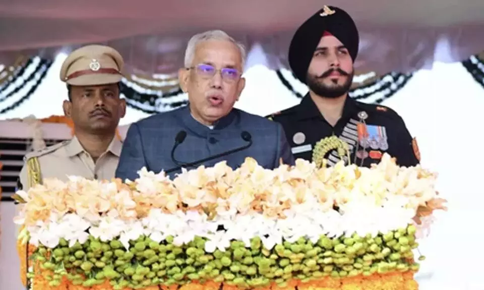 Republic Day Celebrations Held in Amaravati for the First Time: అమరావతిలో తొలిసారిగా గణతంత్ర దినోత్సవ వేడుకలు: గవర్నర్ జాతీయ పతాకం ఆవిష్కరణ Republic Day Celebrations Held in Amaravati for the First Time: అమరావతిలో తొలిసారిగా గణతంత్ర దినోత్సవ వేడుకలు: గవర్నర్ జాతీయ పతాకం ఆవిష్కరణ