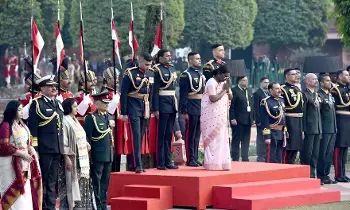 77th Republic Day celebrations: భారత్ స్వావలంబనను, స్వీయశక్తిని చాటిన దేశంగా రాణించింది