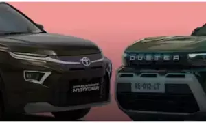 Duster vs Hyryder : రెనాల్ట్ డస్టర్ వర్సెస్ టయోటా హైరైడర్..మ్యాన్లీ లుక్ కావాలా? మోడరన్ స్టైల్ కావాలా?