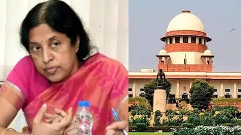 Setback for Srilakshmi in Supreme Court: సుప్రీంకోర్టులో శ్రీలక్ష్మికి గట్టి ఎదురుదెబ్బ: ఓఎంసీ కేసు ట్రయల్ కోర్టులోనే తేలాలి Setback for Srilakshmi in Supreme Court: సుప్రీంకోర్టులో శ్రీలక్ష్మికి గట్టి ఎదురుదెబ్బ: ఓఎంసీ కేసు ట్రయల్ కోర్టులోనే తేలాలి