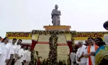 Potti Sriramulu: అమరావతిలో అమరజీవి పొట్టి శ్రీరాములు భారీ విగ్రహావిష్కరణ