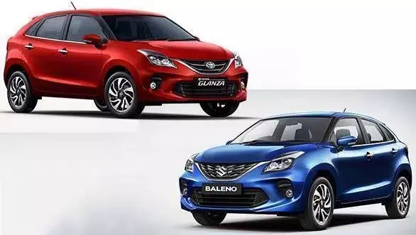 Maruti Baleno vs Toyota Glanza : బాలెనో vs గ్లాంజా.. ఇంజిన్ ఒక్కటే, ఫీచర్లు ఒక్కటే.. మరి రేటులో ఎందుకు ఇంత తేడా? Maruti Baleno vs Toyota Glanza : బాలెనో vs గ్లాంజా.. ఇంజిన్ ఒక్కటే, ఫీచర్లు ఒక్కటే.. మరి రేటులో ఎందుకు ఇంత తేడా?