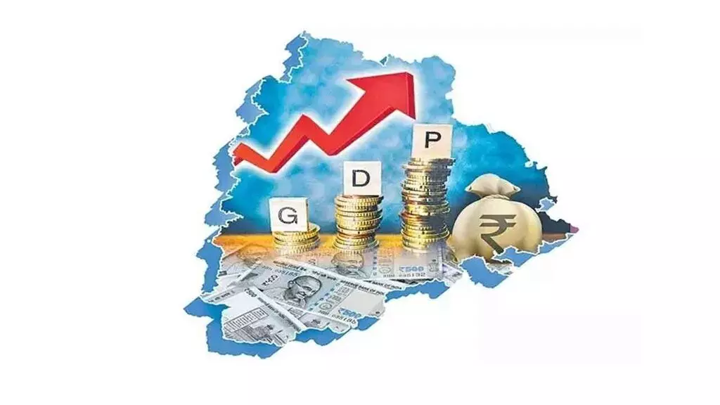 Telangana State Gross Domestic Product (GSDP): జాతీయ సగటును దాటిన తెలంగాణ వృద్ధి – జీఎస్డీపీ 10.7% నమోదు Telangana State Gross Domestic Product (GSDP): జాతీయ సగటును దాటిన తెలంగాణ వృద్ధి – జీఎస్డీపీ 10.7% నమోదు