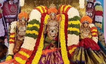 Sri Kodandarama Swamys annual Brahmotsavam in Ontimitta: శేషవాహనంపై శ్రీ సీతా లక్ష్మణ సమేత రఘురాముడు