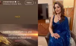 Trisha Krishnan: ప్రతీది ప్రేమ కాదు..త్రిష ఆసక్తికర పోస్ట్ Trisha Krishnan: ప్రతీది ప్రేమ కాదు..త్రిష ఆసక్తికర పోస్ట్