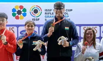 ISSF World Cup: తెలుగు కుర్రాడు ముకేశ్  ప్రపంచ రికార్డ్