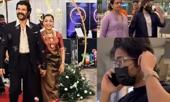 Vijay Deverakonda–Rashmika Mandanna: హైదరాబాద్‌కు తిరిగొచ్చిన కొత్త జంట విజయ్ - రష్మిక.. కోడగులో ఘనంగా రిసెప్షన్!